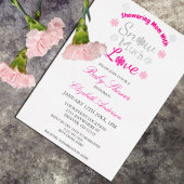 SneeuwvlokBaby shower Folie Uitnodiging