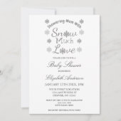 SneeuwvlokBaby shower Kaart (Voorkant)