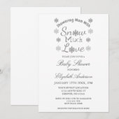 SneeuwvlokBaby shower Kaart (Voorkant / Achterkant)