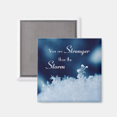  sneeuwvlokbevestiging 2-inch vierkant magneet (Voorkant / Achterkant)