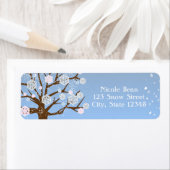 Sneeuwvlokboom Winter Wonderland Roze etiketten (Insitu)