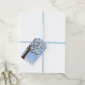 Sneeuwvlokboom Winter Wonderland Sneeuwcadeau Labe Cadeaulabel (Met Touw)