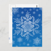 sneeuwvlokbriefkaart briefkaart (Voorkant / Achterkant)