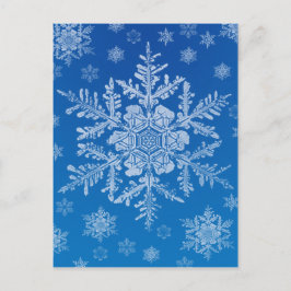 sneeuwvlokbriefkaart briefkaart