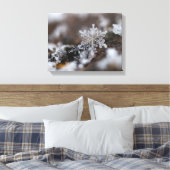 Sneeuwvlokcanvas Canvas Afdruk (Insitu (Slaapkamer))
