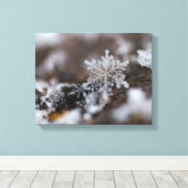 Sneeuwvlokcanvas Canvas Afdruk (Insitu (Houten vloer))