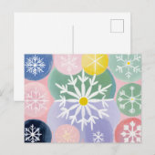 sneeuwvlokconstellaties feestdagenkaart (Voorkant / Achterkant)