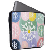 sneeuwvlokconstellaties laptop sleeve (Voorkant Rechts)