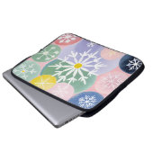 sneeuwvlokconstellaties laptop sleeve (Voorkant onderkant)