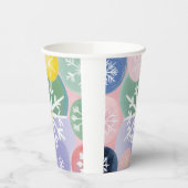 sneeuwvlokconstellaties papieren bekers (Links)