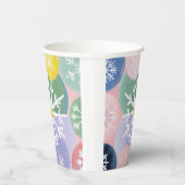 sneeuwvlokconstellaties papieren bekers (Rechts)