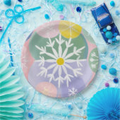 sneeuwvlokconstellaties papieren bordje (Feest)