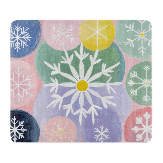 sneeuwvlokconstellaties snijplank (Voorkant)