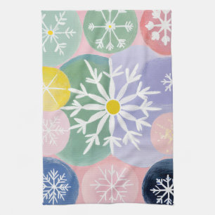 sneeuwvlokconstellaties theedoek