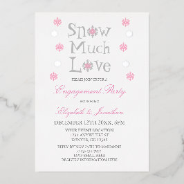 Sneeuwvloke winterwedstrijd folie uitnodiging