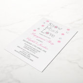 Sneeuwvloke winterwedstrijd folie uitnodiging (Gedraaid)