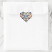sneeuwvlokgeest hart sticker (Tas)
