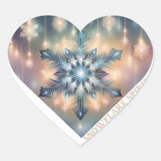sneeuwvlokgeest hart sticker