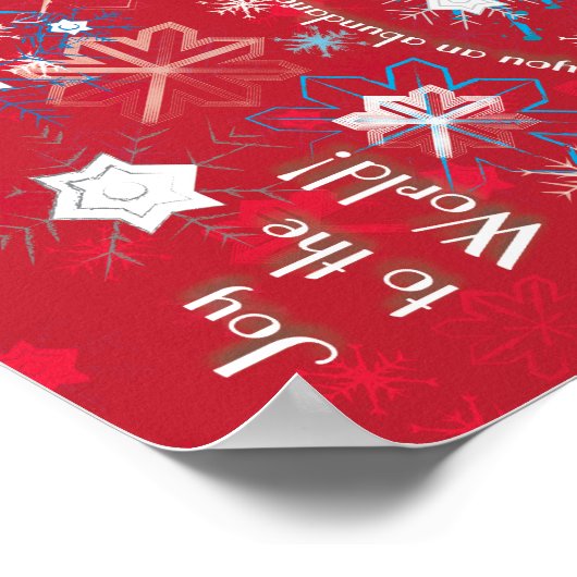 Sneeuwvlokgroeten I Poster (Hoek)