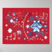 Sneeuwvlokgroeten I Poster (Voorkant)