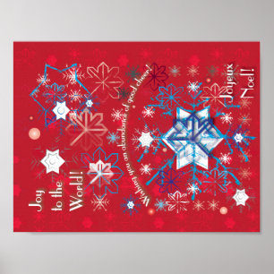 Sneeuwvlokgroeten I Poster