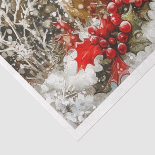 sneeuwvlokhert tissuepapier (Detail)