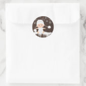 Sneeuwvlokje Baby Shower Stickers (Tas)