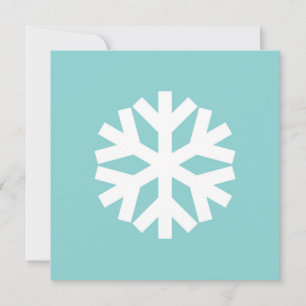 Sneeuwvlokje blauw feestdagenkaart