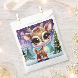 Sneeuwvlokje Glitter Baby Rendier Bedankzakje