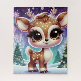 Sneeuwvlokje Glitter Baby Rendier Legpuzzel
