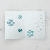 Sneeuwvlokje Versierd 3D BLANK Kaart (Binnen)