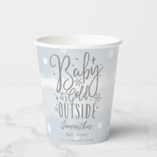 Sneeuwvlokjes Baby Het Is Koud Buiten Baby Shower Papieren Bekers