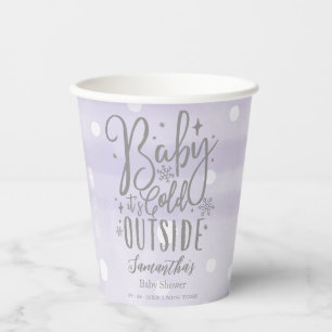 Sneeuwvlokjes Baby Het Is Koud Buiten Baby Shower Papieren Bekers