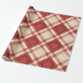  Sneeuwvlokjes Plaid Cadeaupapier (Uitgerold)