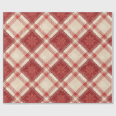  Sneeuwvlokjes Plaid Cadeaupapier (Vlak)