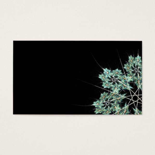 sneeuwvlokkaart visitekaartje (Voorkant)