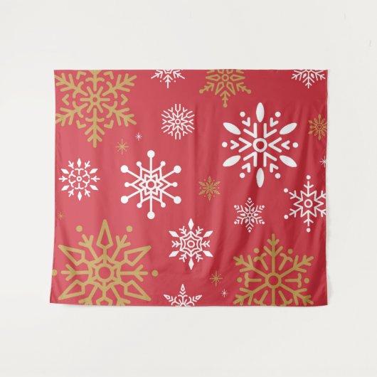 Sneeuwvlokken 16 wandkleed (Voorkant (horizontaal))