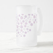 sneeuwvlokken-2 matglas bierpul (Voorkant rechts)