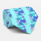 Sneeuwvlokken 3D-patroonontwerp Stropdas (Opgerold)