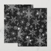 Sneeuwvlokken 8 briefkaart (Voorkant / Achterkant)