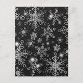 Sneeuwvlokken 8 briefkaart (Voorkant)