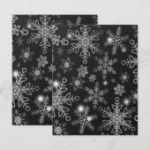 Sneeuwvlokken 8 notitiekaartje (Voorkant / Achterkant)