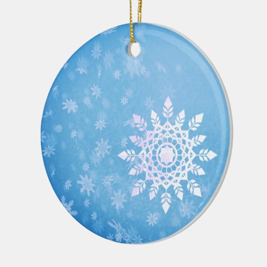 Sneeuwvlokken Aangepast Ornament (Links)