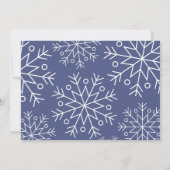  sneeuwvlokken | Aangepaste foto | Datum opslaan Save The Date (Achterkant)