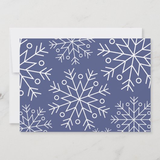 sneeuwvlokken | Aangepaste foto | Datum opslaan Save The Date (Achterkant)