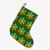 Sneeuwvlokken Aangepaste Kerstensok Kleine Kerstsok (Voorkant (Hangend))