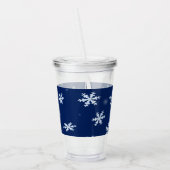 Sneeuwvlokken Acryl Drinkbeker (Links)