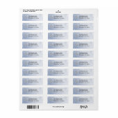 Sneeuwvlokken Adresetiketten Etiket (Full Sheet)