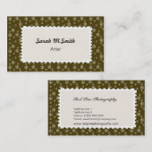 sneeuwvlokken, algemeen visitekaartje (Voorkant / Achterkant)