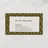 sneeuwvlokken, algemeen visitekaartje (Achterkant)